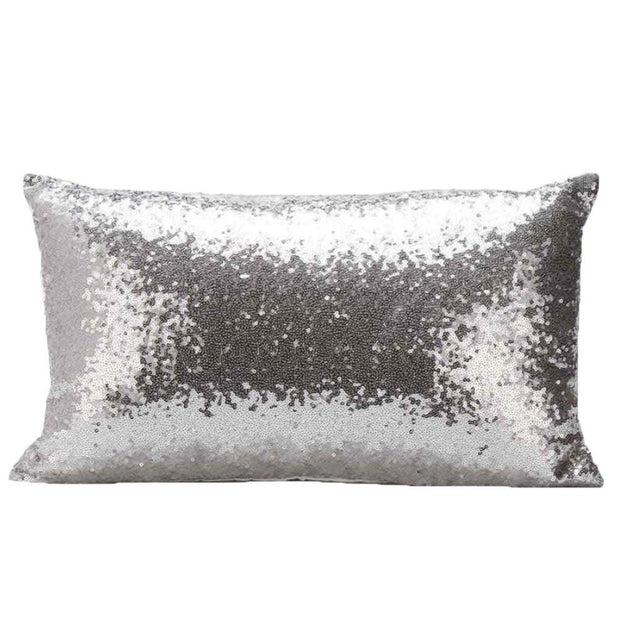 Solid Glitter Cushion Cover Sequin Bling Throw Pillow Case 30 x 50cm Cafe Home Decor  For Sofa Seat Decorative Pillows Cover