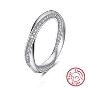 925 Sterling Silver Love Zirconia Ring For Women