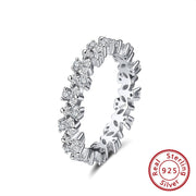 925 Sterling Silver Love Zirconia Ring For Women