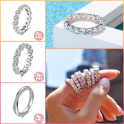 925 Sterling Silver Love Zirconia Ring For Women