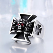 Men's High Quality Vintage Red Eye Skull Ring