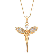 Charm Style Necklace of Angle Wing Shape for Women