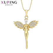 Charm Style Necklace of Angle Wing Shape for Women