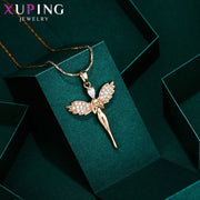 Charm Style Necklace of Angle Wing Shape for Women