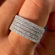 Trendy Women Brilliant Cubic Zirconia Ring