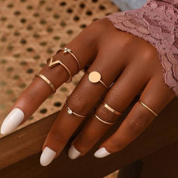 Women Bohemian Ring Set